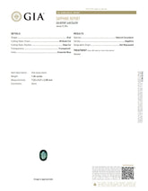 Natural Greenish Blue Sapphire – Certified by GIA | 1.06 Carats | Report No. 6482354289